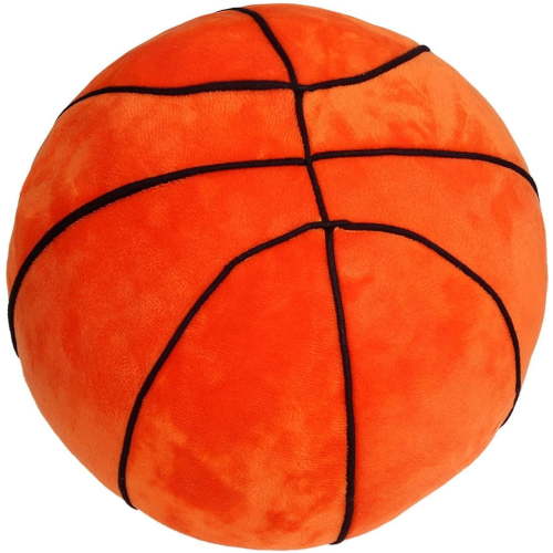 Plush Basketball Pillow Fluffy Stuffed Basketball Plush Toy Soft Stuffed Basketball Plush Pillows Durable Sport Basketballs Plush Toys Gift for Kids Boy Child Baby Room 9" L X 9" W X 9" H