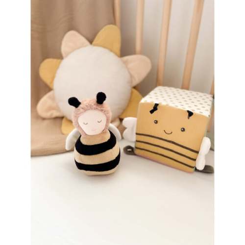 Honey Bee Chime Toy, Yellow and Black - MON AMI | Maisonette
