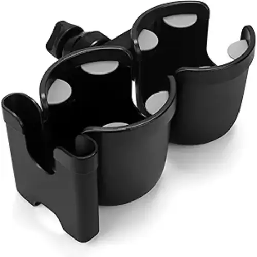 Accmor Stroller Cup Holder with Phone Holder, Bike Cup Holder, Universal Cup Holder for Uppababy Nuna Doona Strollers, 2-in-1 Cup Phone Holder for Walker Wheelchair Scooter Accessory