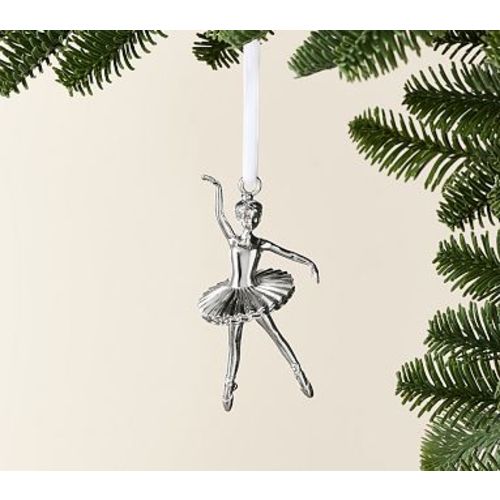 Ballerina Silver Keepsake Ornament
