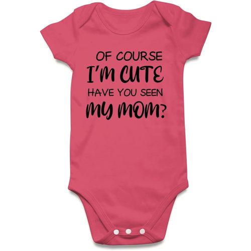 UNIFACO Unisex Baby Funny Saying Outfit Short and Long Sleeve Bodysuits Romper 0-18M