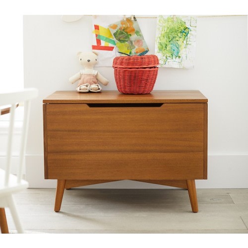 west elm x pbk Mid Century Toy Box (30")