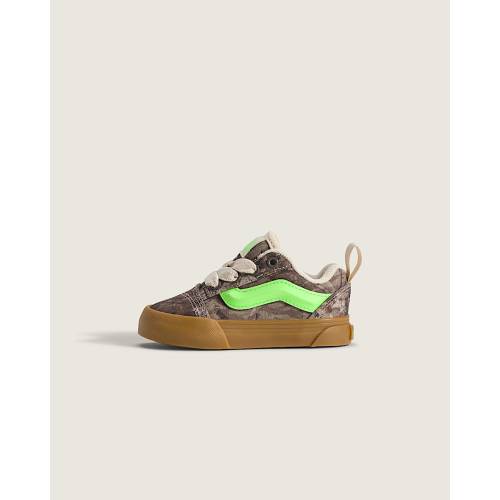 Toddler Knu Skool Shoe in Camo Gecko Green | Vans
