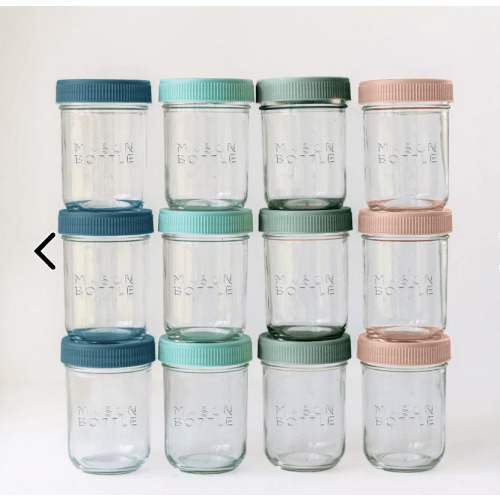 Glass Jar Storage Set for Breastmilk