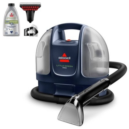 BISSELL Little Green Mini Corded Portable Carpet Cleaner 4064T 12' 4" Cleaning Path Dark Blue