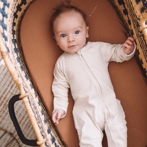 Goumi Grow With You Footie - Birch 0-3M