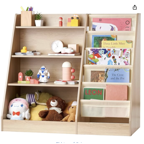 VEVOR Wooden Bookcase 4 Tier Kids Bookcase Bookcase 6 Layer Bookcase Bookcase Storage Shelf for Books Toys Storage Cabinet for Kids Bedroom Playroom Kindergarten : Amazon.com.be: Home & Kitchen