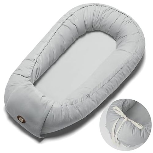 Infant Support Cushion, Adjustable Baby Support Pad for Newborn, Breathable & Soft Infant Cushion,Tummy Time Mat for Home and Travel,Baby Girls & Boys Babies Stuff, Baby Shower Gifts, Grey