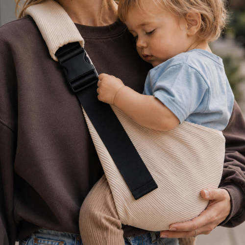 Everyday Corduroy Sling Carrier - Biscotti