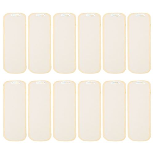 ALVABABY 12PCS Newborn Cloth Diaper Insert,Less Than 12pounds 3 Layers Cloth Diaper Inserts, Super Soft Inserts,Reusable Cloth Diaper Inserts Overnight 12SX