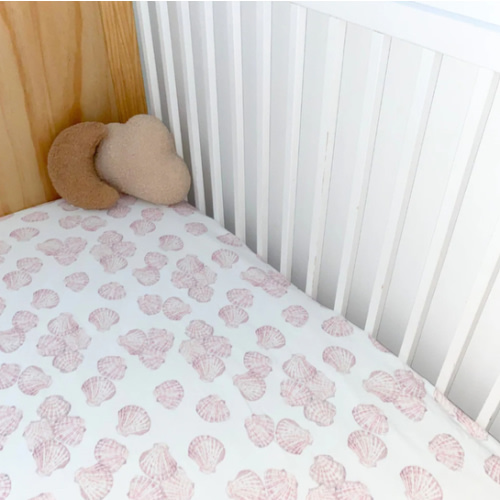 Jersey Cotton Cot Sheet – Sea Shell | Anchor & Arrow – Anchor & Arrow Baby