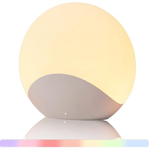 IYT Night Light for Baby,Kids Egg Light Stepless Dimming Touch Night Lamp,7 Colors Dimmable Eye Friendly Silicone Touch Lamp for Breast Feeding,Toddler Kids Bedroom Light,30 Min Hour Timer,BPA Free