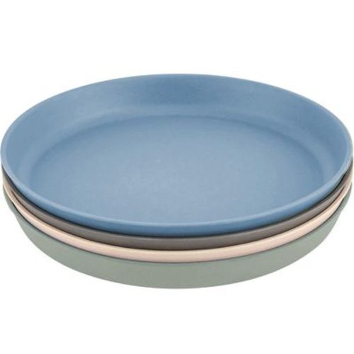 WeeSprout Bamboo Plates, Kid-Sized Bamboo Kids Plates, Dishwasher Safe Bamboo Plate for Kids, 4 pack