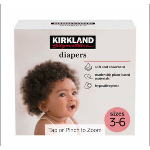 Kirkland Signature Diapers Sizes 3-6&nbsp;| Costco