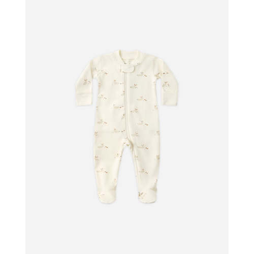 Zip Long Sleeve Sleeper Footie || Bunnies – Quincy Mae