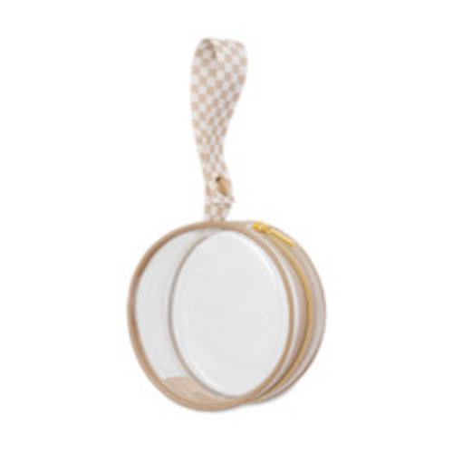 Itzy Ritzy Pacifier Case - Toast Checkerboard