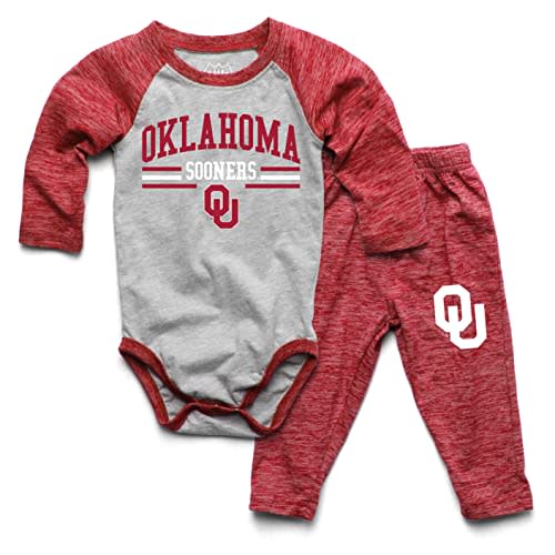 Wes and Willy Baby College Sports Fan Long Sleeve One Piece and Pant Set