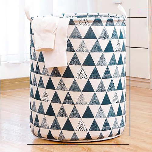 Large Laundry Basket, with Strong Handles Laundry Hamper, Foldable Lightweight Basket, Collapsible Laundry Bag, Durable Clothing Storage, Freestanding Tall Clothes Hamper