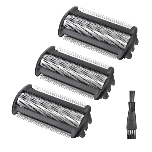 3 Pack BG2000 Replacement Heads Compatible with Philips norelco bodygroom 7000, Bodygroom Replacement Foil Heads for BG2000/40,BG5025, BG7030, BG7040, BG2030, BG2040-Wet Dry Use