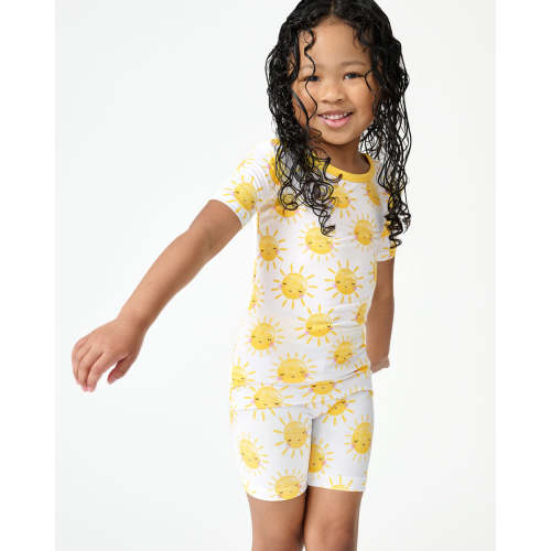 Sunshine Two-Piece Short Sleeve & Shorts Pajama Set