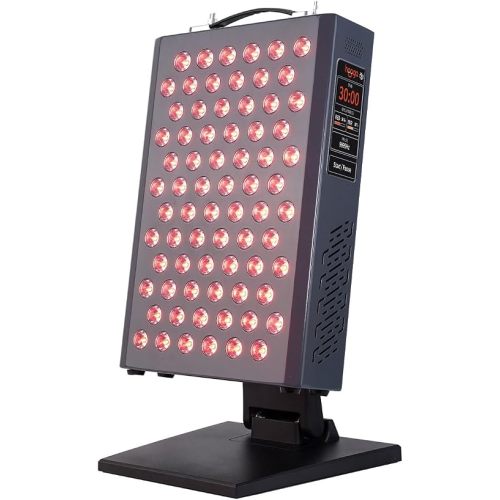 Hooga ULTRA360 Red Light Therapy Panel — 630nm 660nm 810nm 850nm Red & Near Infrared Light, 72 Quad Chip LEDs, Touchscreen Controls, Adjustable Brightness & Pulsed Mode
