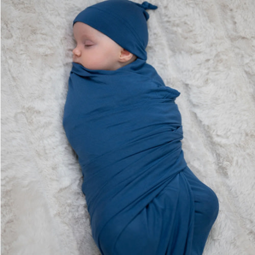 Baby Swaddle Set: Midnight Blue – Lila