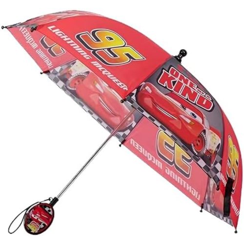Disney Kids Umbrella, Lightning or Mickey Mouse Toddler and Little Boy Rain Wear for Ages 3-6