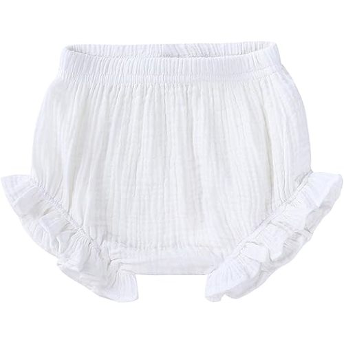 Century Star Baby Bloomers for Toddler Diaper Covers for Girls Ruffle Baby Shorts Infant Solid Underwear Newborn