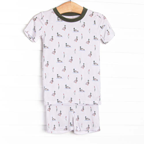 Migrating Mallard Bamboo Pajama Short Set, Green – Stitchy Fish