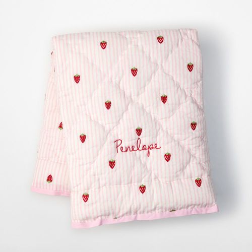 Embroidered Quilted Blanket