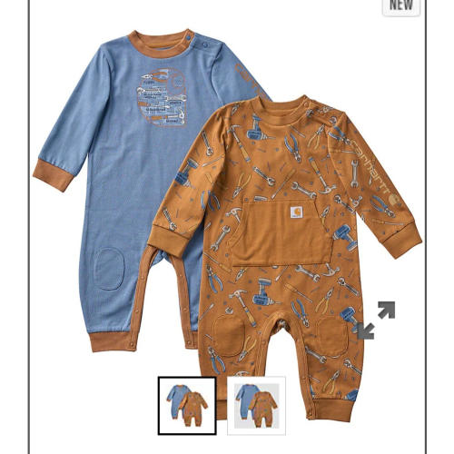 Boys' 2-Piece Long Sleeve Tool Coveralls Set (Baby) | Carhartt