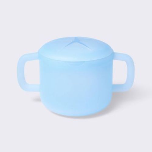 Silicone Snack Cup with Removable Lid - Blue - Cloud Island™