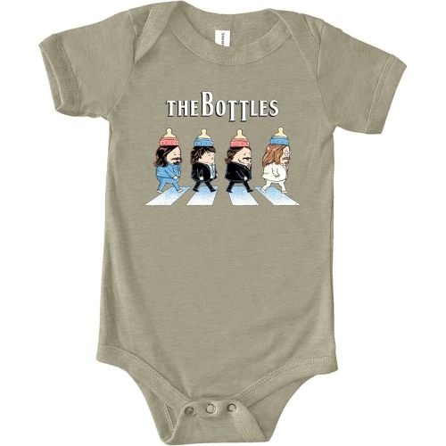THE BOTTLES Baby Onesie, 100% Cotton, Sizes 3-24m, Unisex-Babies, Baby RocknRoll Onesie