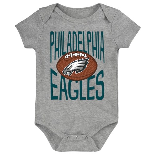 Newborn Outerstuff Gray Philadelphia Eagles For the Ball Bodysuit