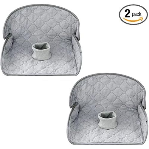 PandaEar 2 Pack Infant Car Seat Protector, Waterproof Piddle Pad for Babies | Toddler Car Seat & Stroller Pads Cover for Potty Training, Waterproof 4-Layer Protection, Non-Slip Backing, Machine Washable