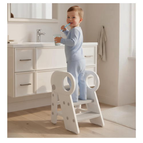 Amazon.com: Foldable Step Stool for Toddlers, Adjustable 3 Step Updated Stool for Bathroom Sink Toilet Potty Training with Handles, Learning Kitchen Counter Bedroom Bed Stool Helper : Home & Kitchen