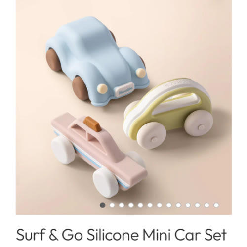 Surf & Go Silicone Mini Car Set