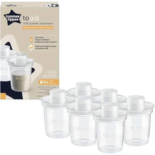 Tommee Tippee Closer To Nature Milk Powder Dispensers x 6