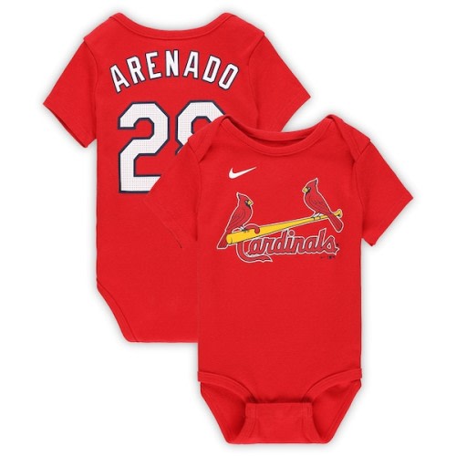 Nolan Arenado St. Louis Cardinals Nike Newborn & Infant Fuse Name & Number Bodysuit - Red