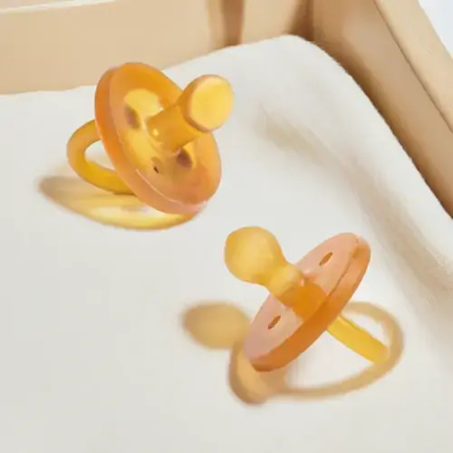 Ecopacifier Natural Rubber Pacifier - Round (0-6mos)