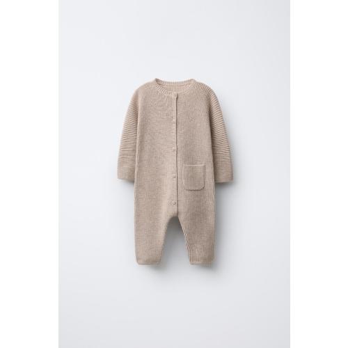 PEARL KNIT JUMPSUIT - Sand / Marl | ZARA United States