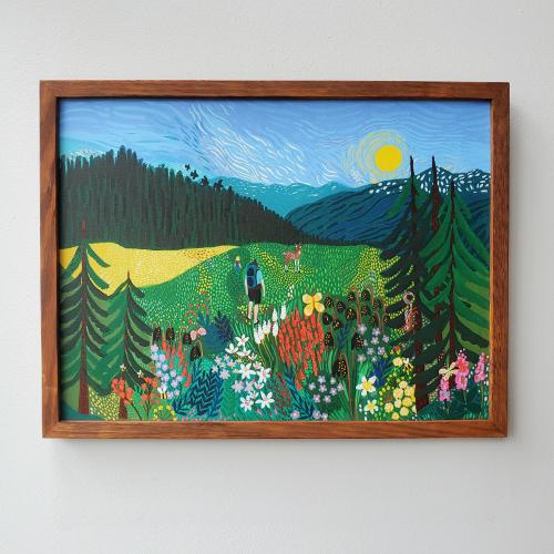 Olympic National Park Art Print | Washington Landscape, Hiking Meadow