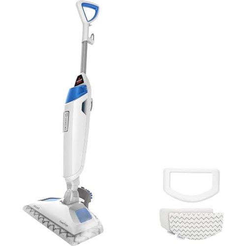 BISSELL Steam Mop 1940A PowerFresh Floor Steam Cleaner for Hard Wood & Tile with Natural Sanitization, Easy Scrubber, Variable Steam, 12” Cleaning Path