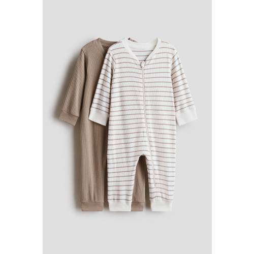 2-PACK COTTON PAJAMA JUMPSUITS