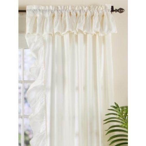 Wide Ruffles Rod Pocket Curtains by Country Curtains®