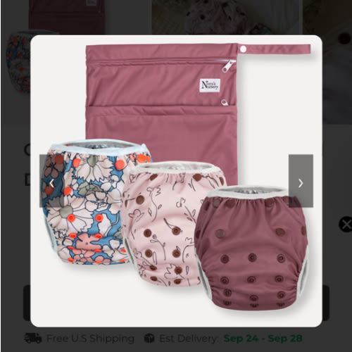 Charleston Rose Swim Diapers