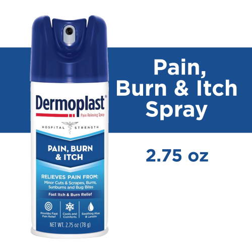 Dermoplast Pain Relief Spray for Minor Cuts, Burns and Bug Bites, 2.75 Oz HSA/FSA Eligible