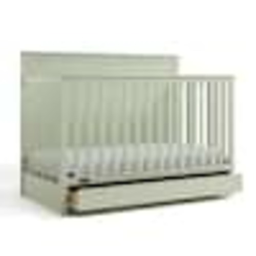 Graco Sasha Sage 5-in-1 Convertible Crib with Drawer 04621-10L