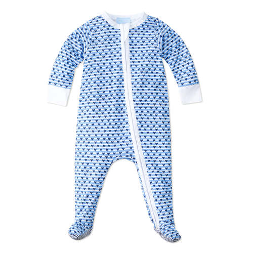 Sailor Hearts Zip Baby Onesie | Joy Street Kids