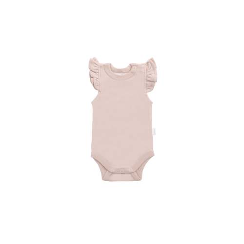 Organic Cotton Maddie Bodysuit - Shell Pink